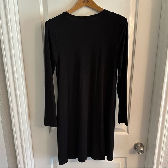 J Crew slinky‎ black t-shirt dress, size M - Picture 5 of 5